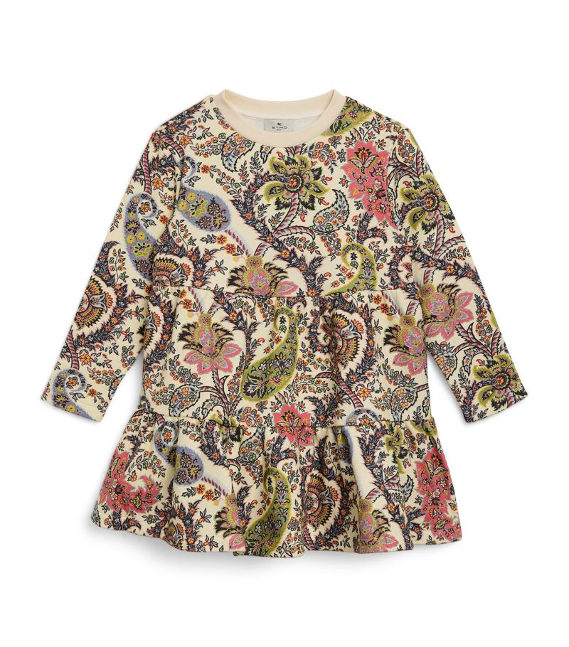  Etro Kids Cotton Floral Print Dress (4-16 Years)