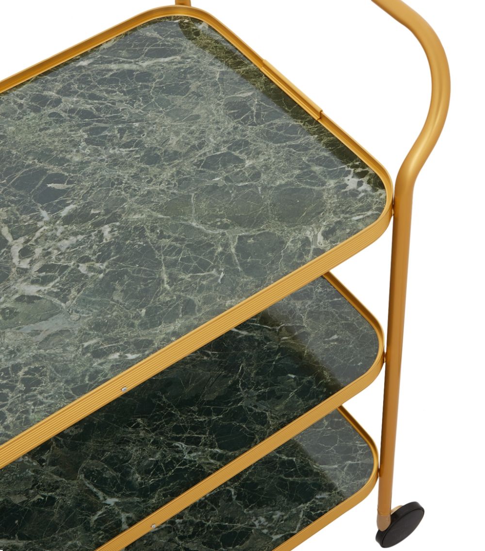 Kaymet Kaymet Marble Three-Tiered Trolley