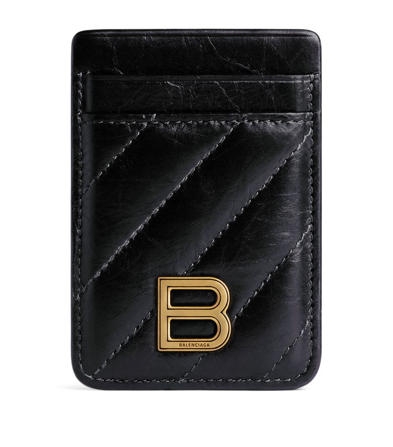 Balenciaga Balenciaga Leather Crush Phone Card Holder