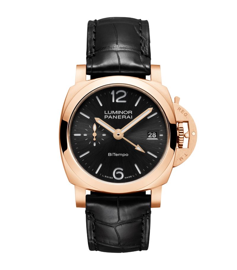  Panerai Goldtech Luminor Quaranta Bitempo Watch 40Mm