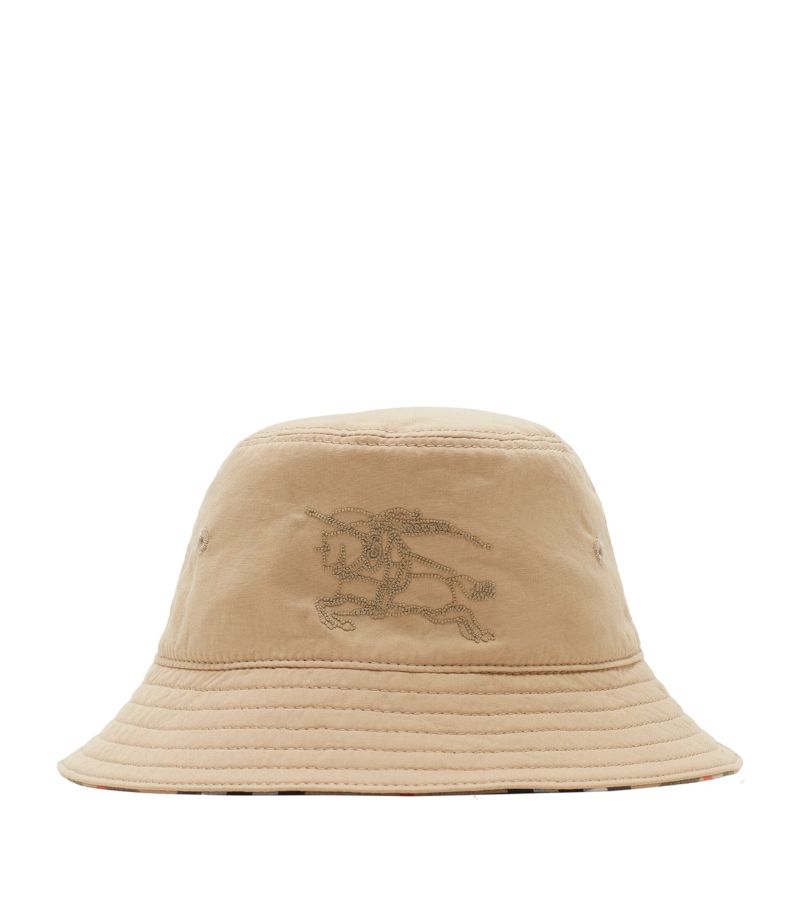 Burberry Burberry Kids Cotton Reversible Check Bucket Hat