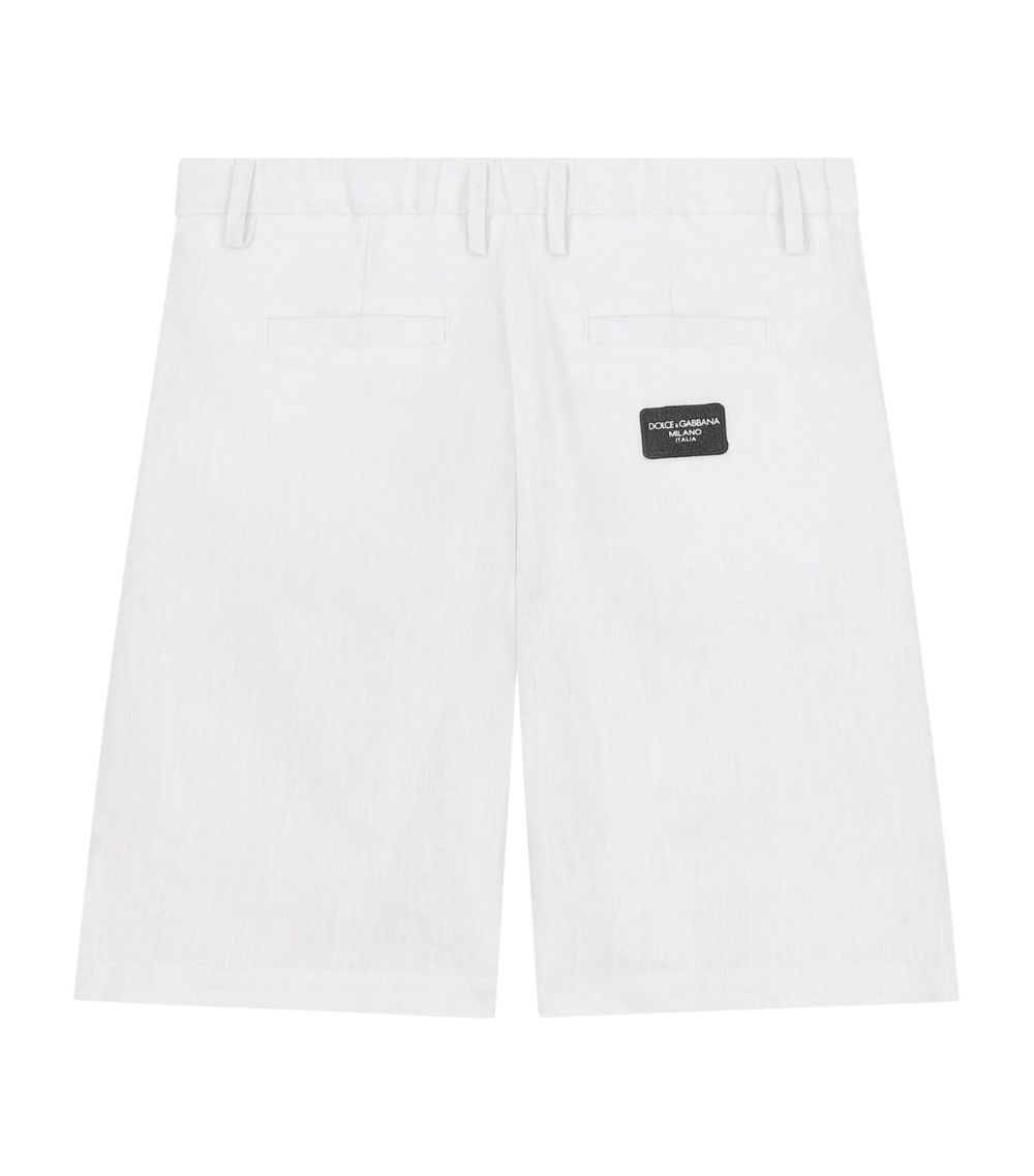 Dolce & Gabbana Dolce & Gabbana Kids Linen Bermuda Shorts (2-6 Years)