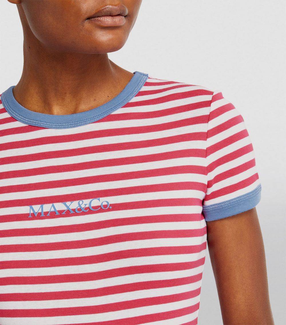 Max & Co. Max & Co. Striped Logo T-Shirt