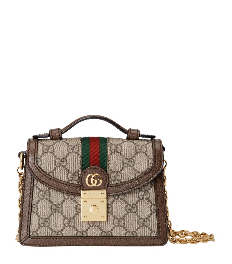 Gucci Gucci Mini Canvas Ophidia Gg Top-Handle Bag