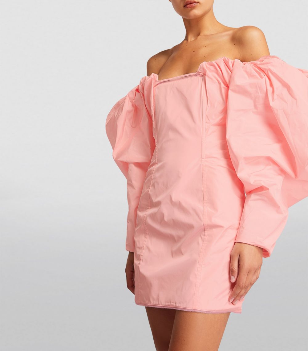 Jacquemus Jacquemus Off-The-Shoulder Taffetas Mini Dress