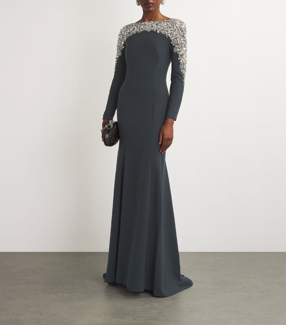 Jenny Packham Jenny Packham Crystal-Embellished Solstice Gown