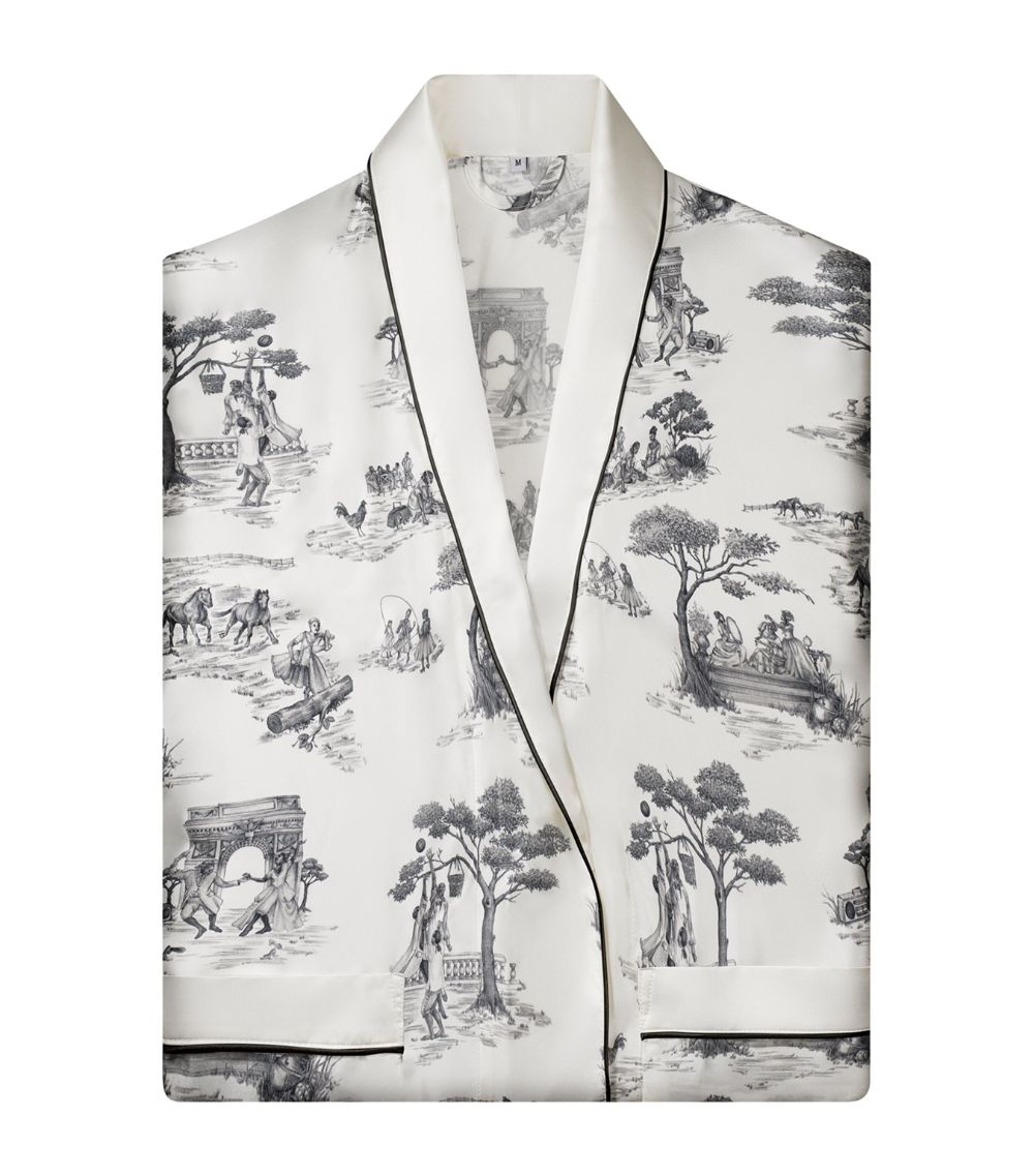 Gingerlily Gingerlily X Sheila Bridges Harlem Toile Print Robe (Medium)