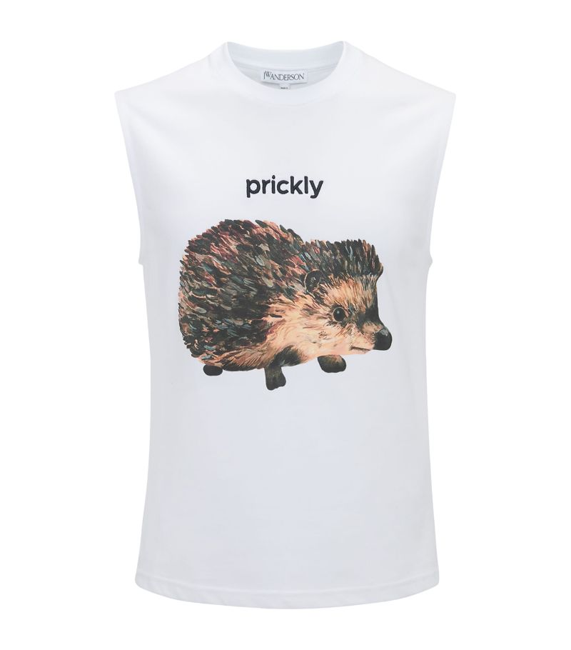 Jw Anderson Jw Anderson Organic Cotton Hedgehog Tank Top