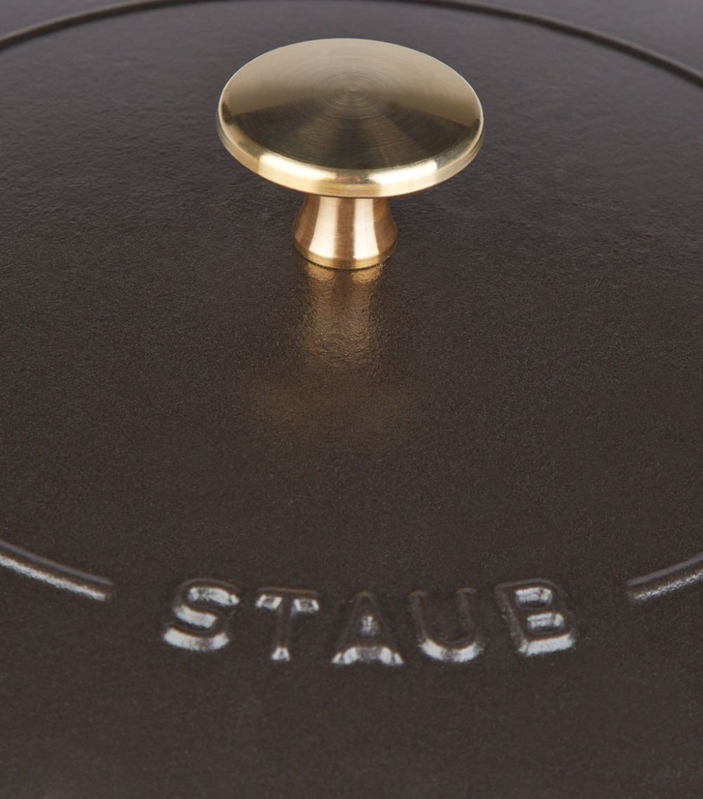 Staub Staub Black Round Chistera Braiser Sauté Pan (24Cm)