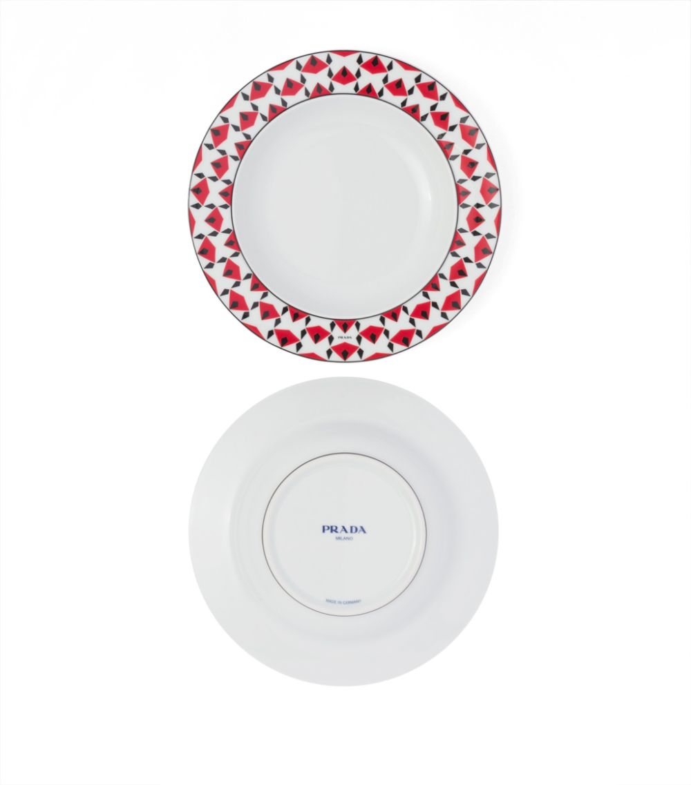 Prada Prada Set Of 2 Porcelain Vienna Soup Plates (22Cm)