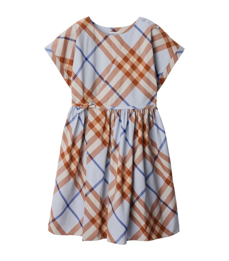 Burberry Burberry Kids Cotton Check Print Dress