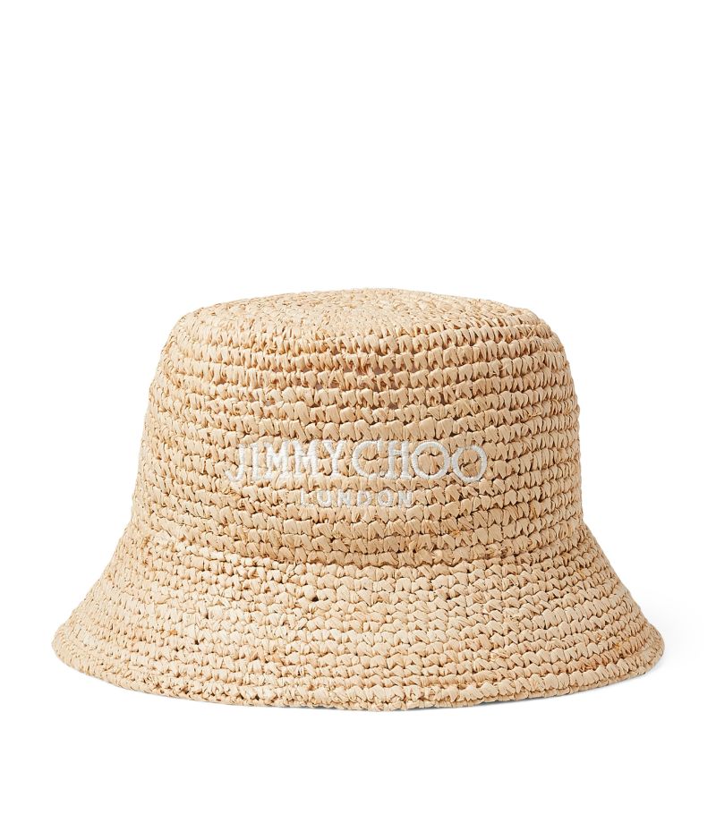 Jimmy Choo Jimmy Choo Raffia Atena Bucket Hat