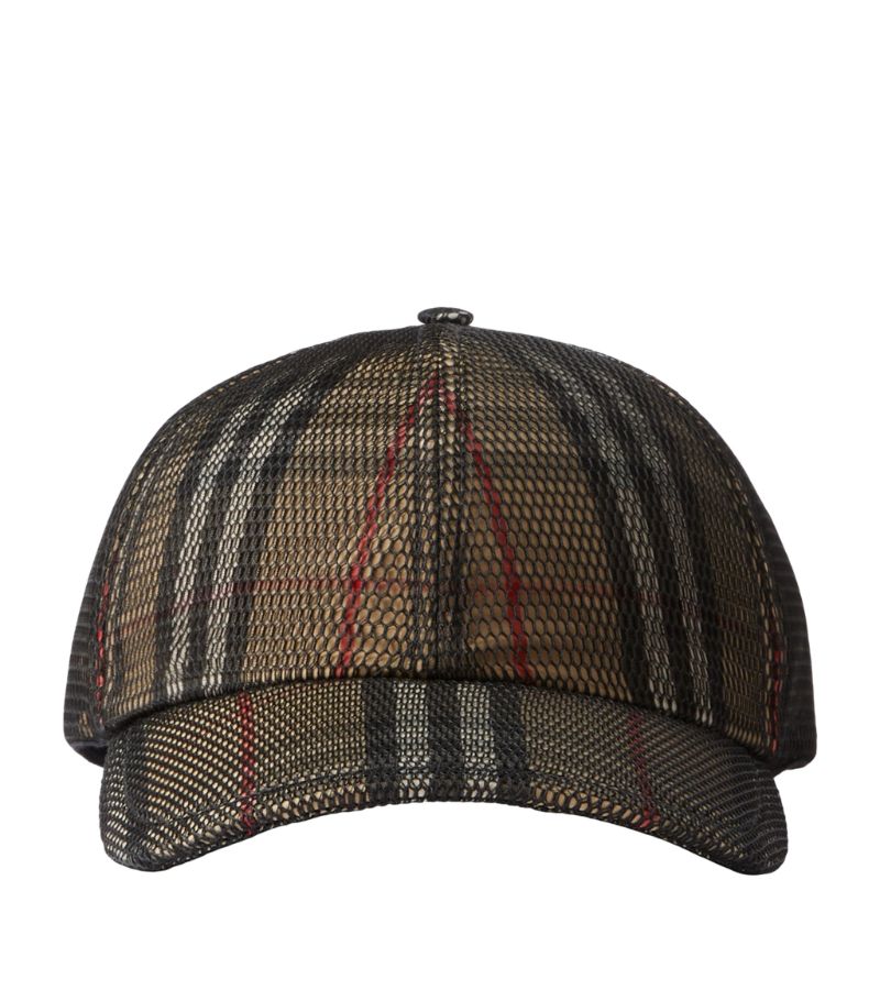 Burberry Burberry Mesh Check Baseball Cap