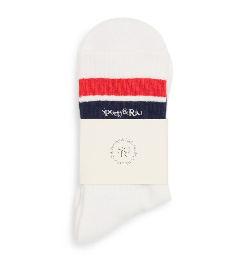 Sporty & Rich Sporty & Rich Serif Logo Socks