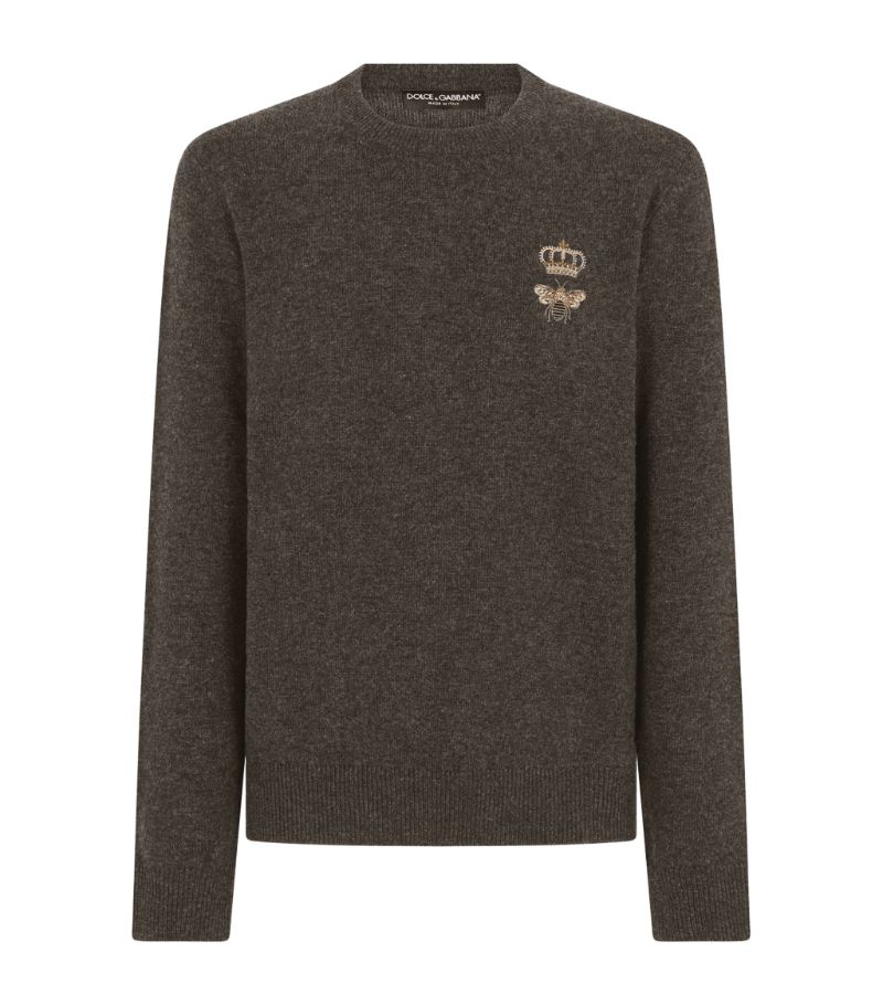 Dolce & Gabbana Dolce & Gabbana Virgin Wool Bee Sweater