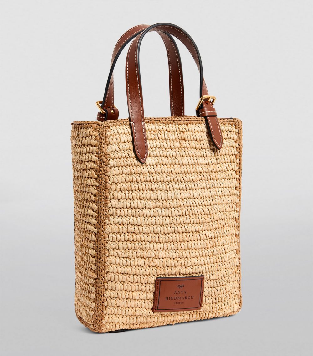 Anya Hindmarch Anya Hindmarch Mini Raffia Eyes Tote Bag