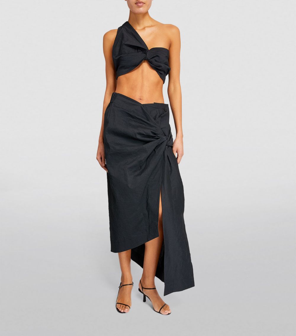 Issey Miyake Issey Miyake Twisted Crop Top