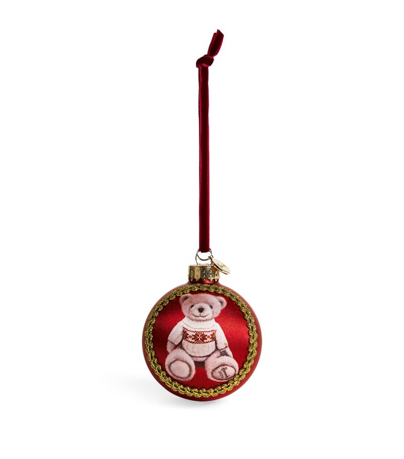 Harrods Harrods Red Christmas Bear 2024 Noah Bauble