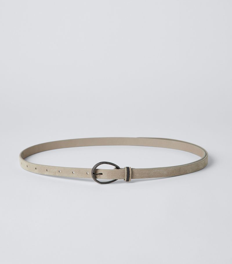 Brunello Cucinelli Brunello Cucinelli Suede Slim Belt