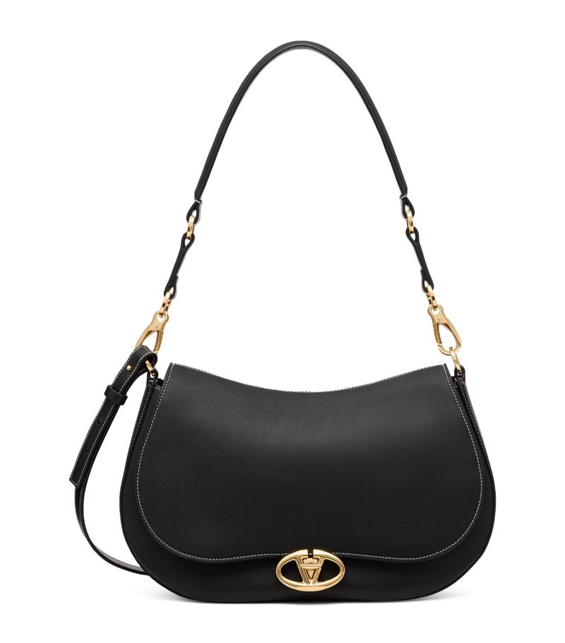 VALENTINO GARAVANI Valentino Garavani Leather Ohval Shoulder Bag