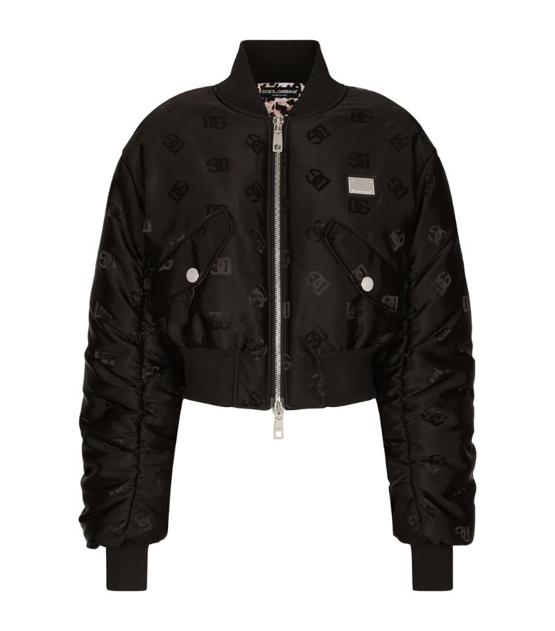 Dolce & Gabbana Dolce & Gabbana All-Over Logo Bomber Jacket