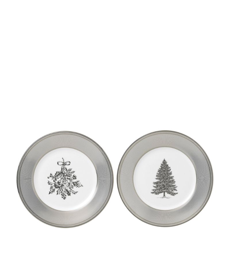 Wedgwood Wedgwood Set of 2 Winter White Plates (20cm)