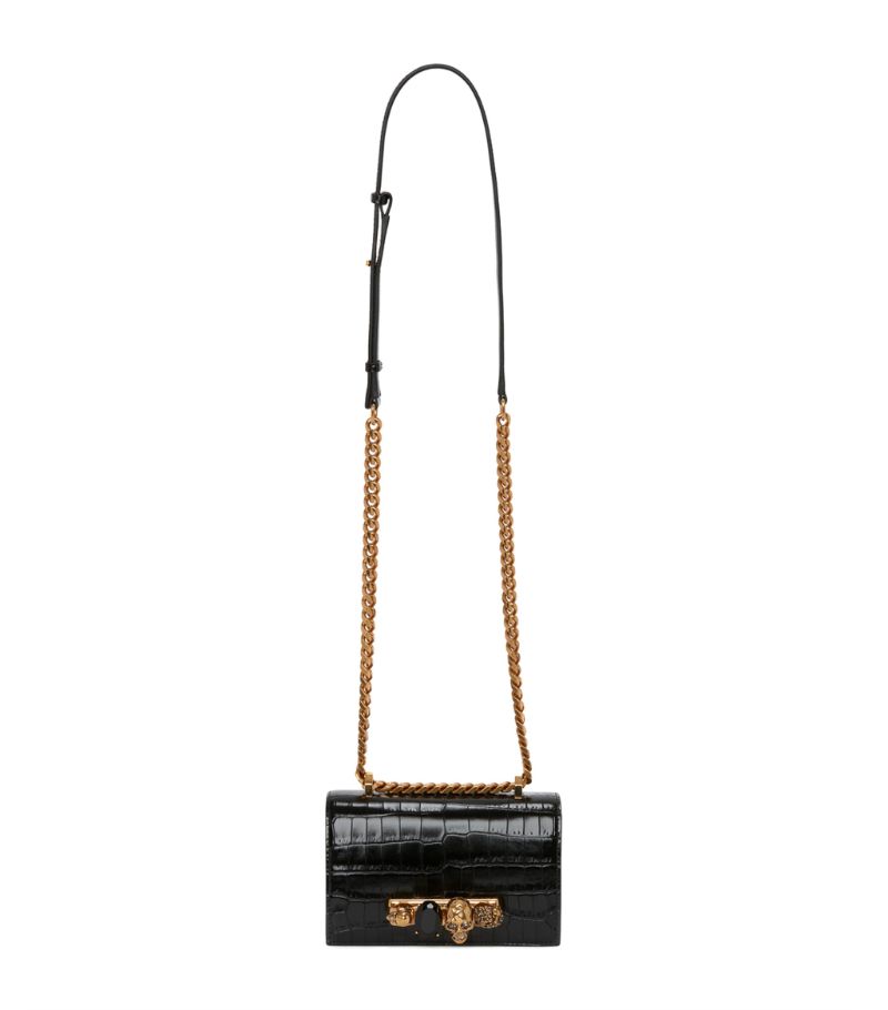 Alexander McQueen Alexander Mcqueen Leather Jewelled Satchel