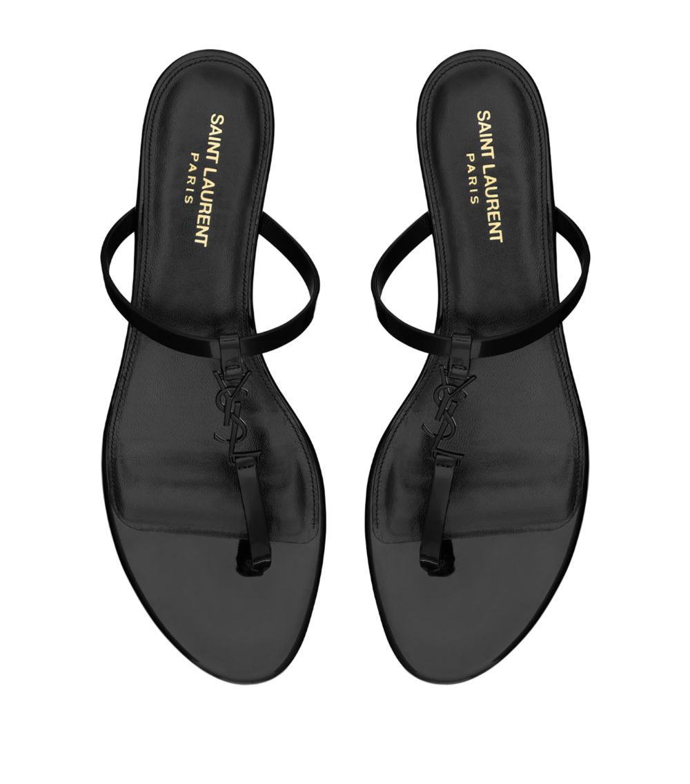 Saint Laurent Saint Laurent Leather Cassandra Sandals