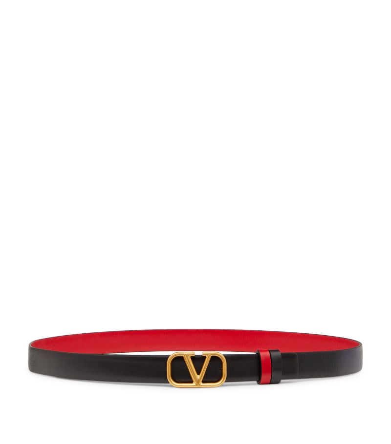 VALENTINO GARAVANI Valentino Garavani Valentino Garavani Reversible Leather Vlogo Belt