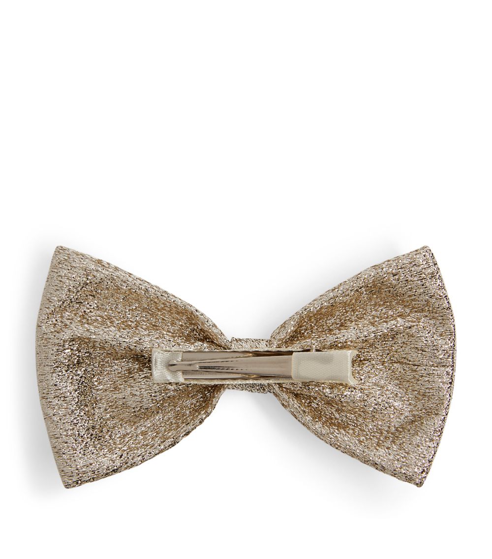 Hucklebones London Hucklebones London Metallic Bow Hair Clip