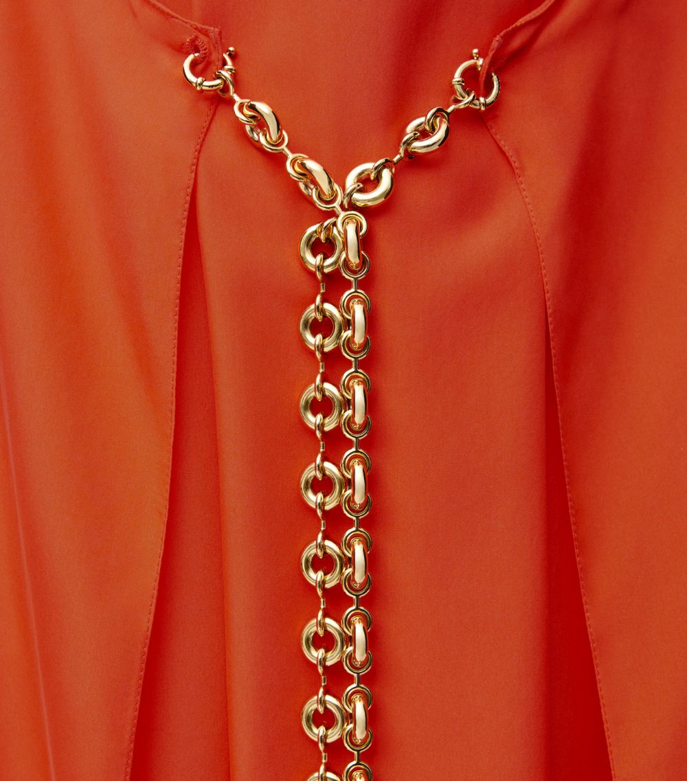 Loewe Loewe Silk Chain Midi Dress