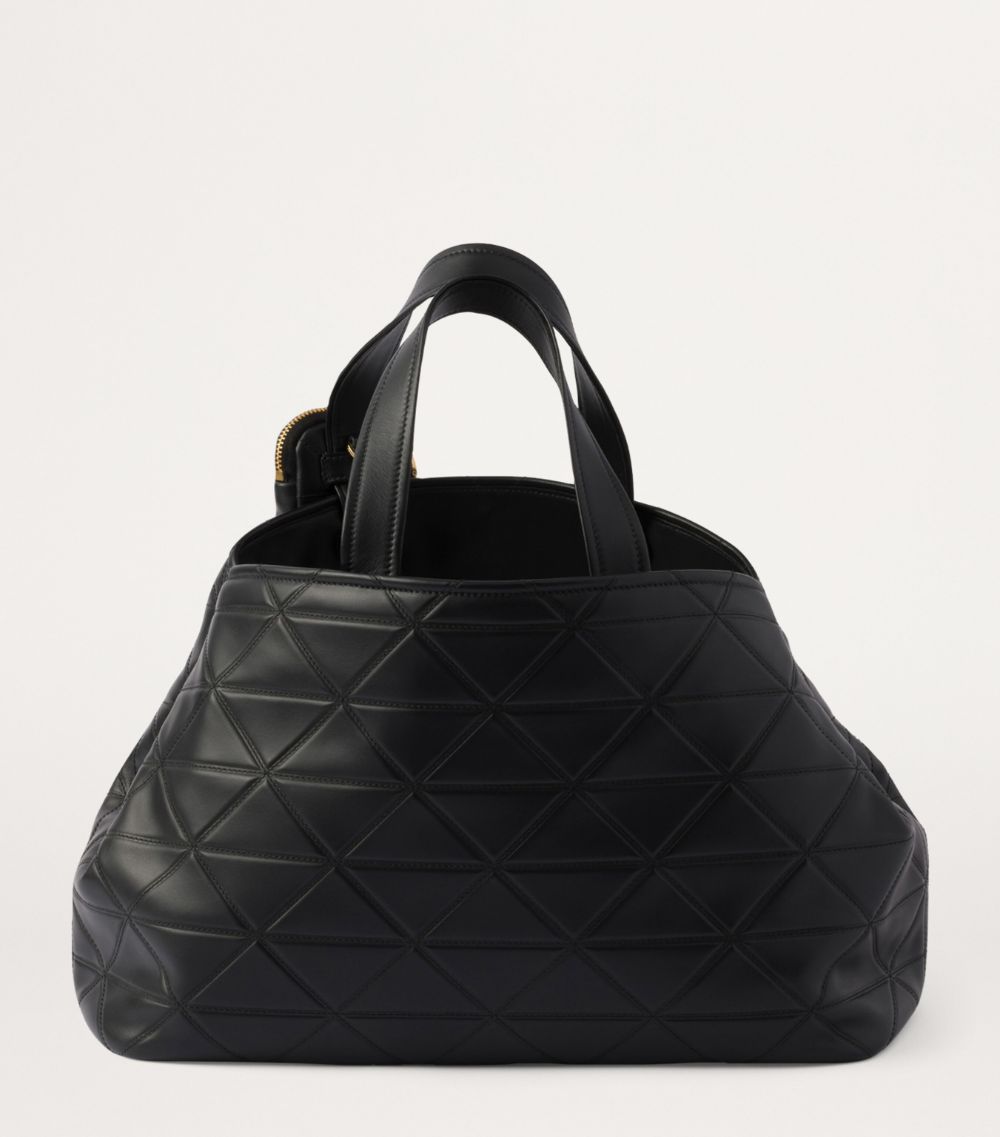 Prada Prada Large Leather Quilted Tote Bag