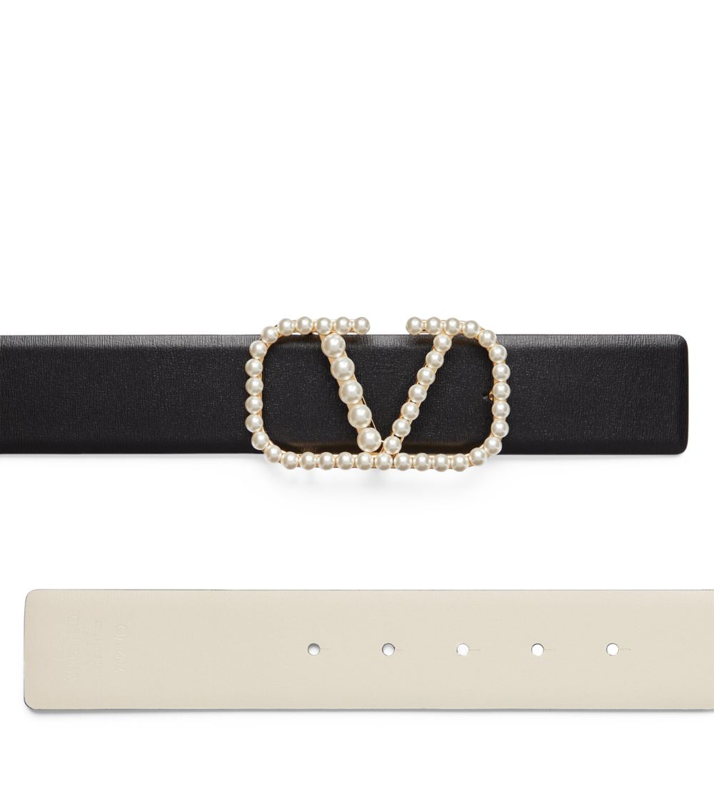 VALENTINO GARAVANI Valentino Garavani Leather Reversible Vlogo Signature Belt