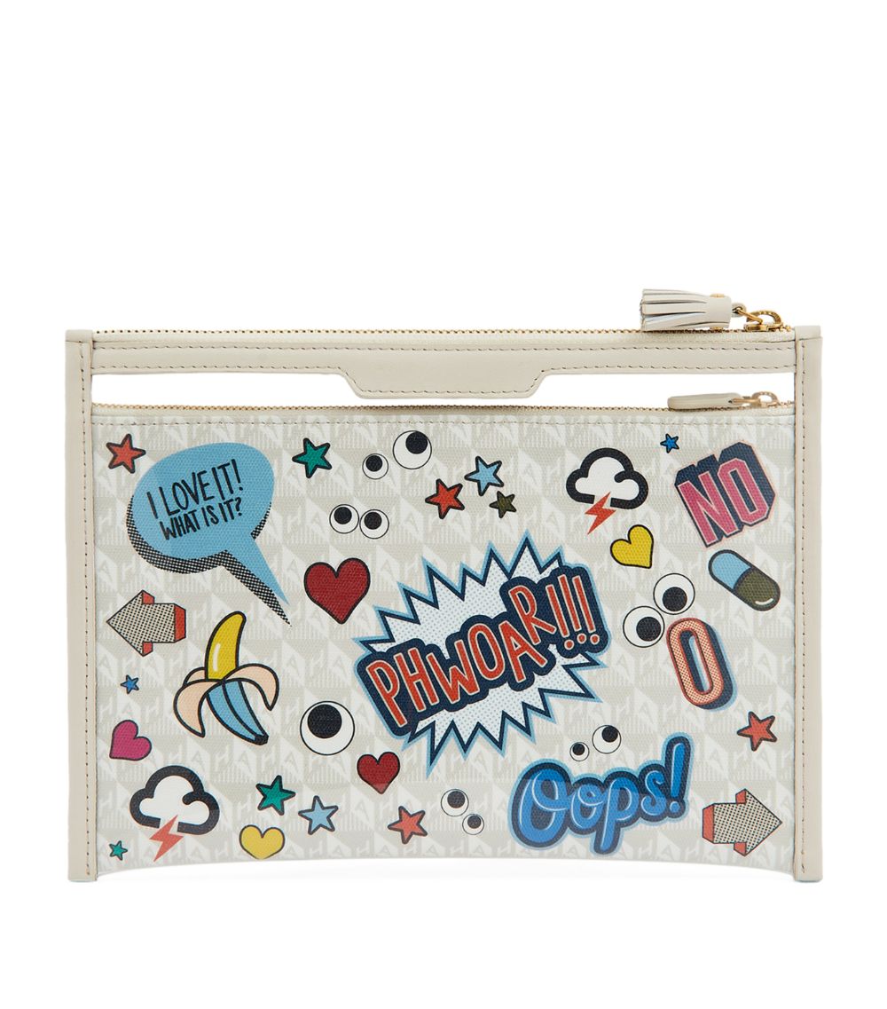 Anya Hindmarch Anya Hindmarch Canvas Safe Deposit Pouch