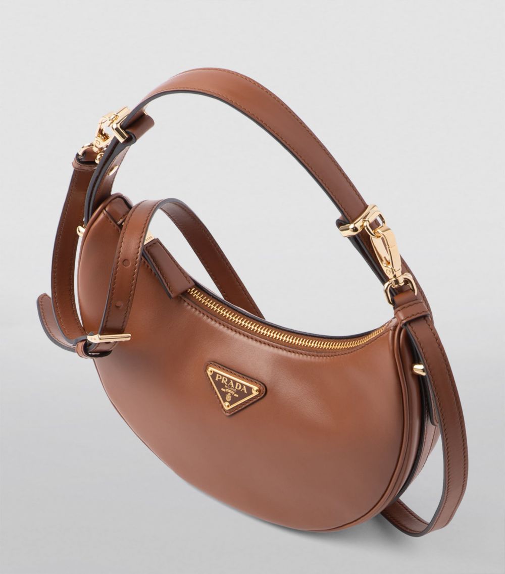 Prada Prada Leather Arqué Shoulder Bag