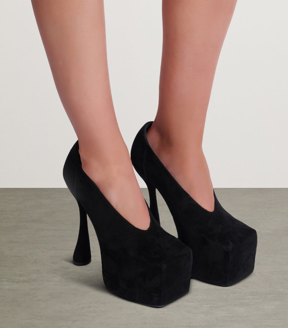 Balmain Balmain Suede Eden Platform Pumps 95