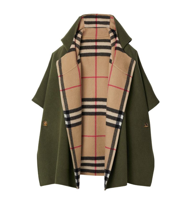 Burberry Burberry Cashmere Reversible Hooded Cape