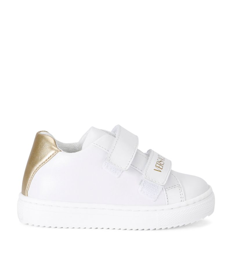 Young Versace Versace Kids Leather Low-Top Sneakers