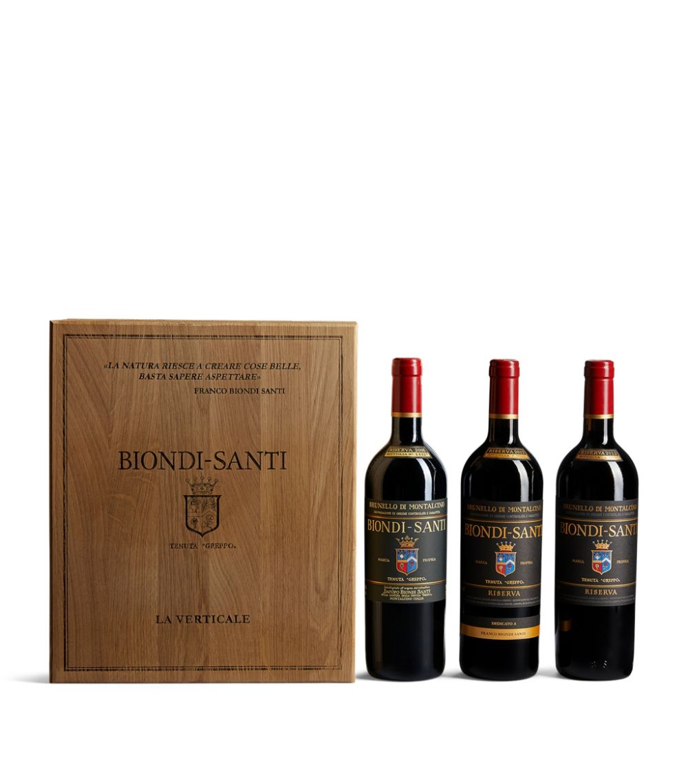 Biondi Santi Biondi Santi Mv Brunello Riserva 'La Verticale' Wine Case (3 Bottles) - Tuscany, Italy
