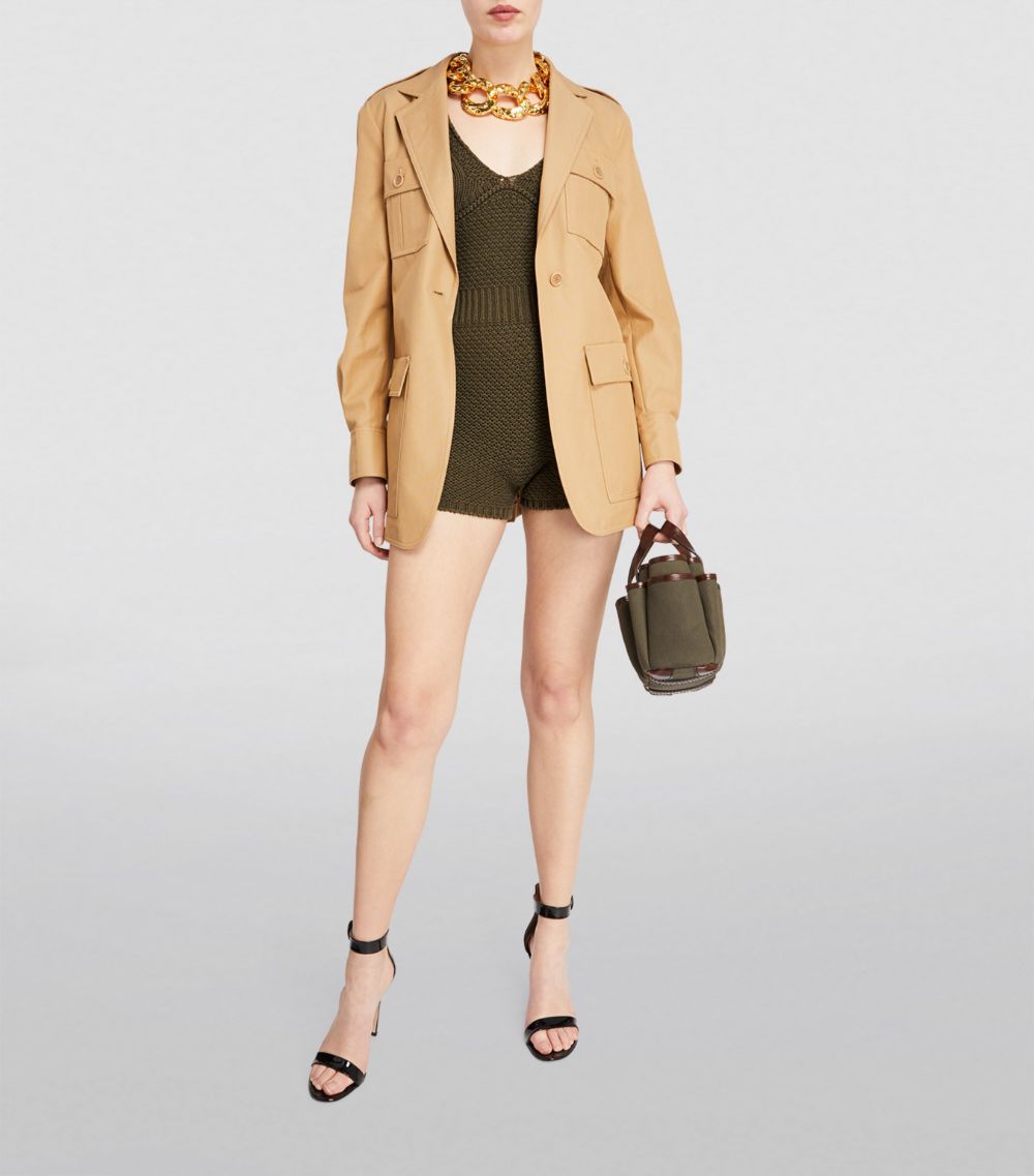 Max Mara Max Mara Crochet Playsuit