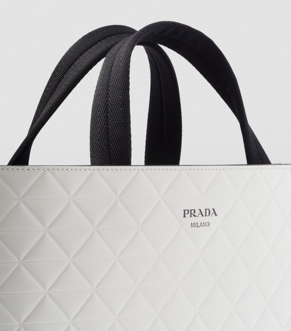 Prada Prada Leather Triangle Tote Bag