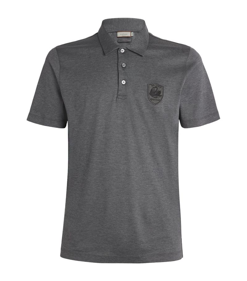 Canali Canali Cotton-Silk Polo Shirt