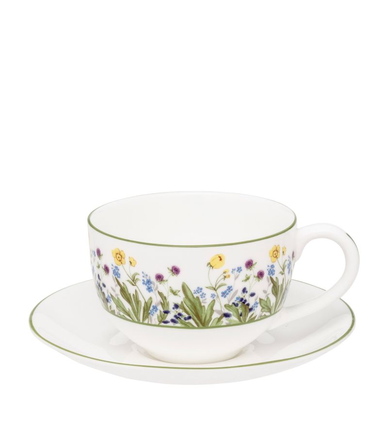 Halcyon Days Halcyon Days Highgrove Wildflower Teacup And Saucer Set