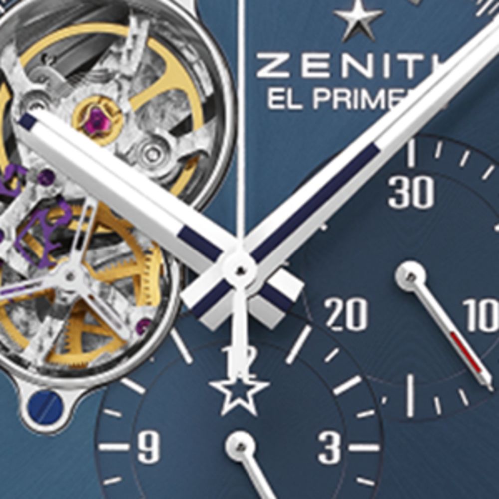 Zenith Zenith Stainless Steel El Primero Chronomaster Open Watch 42mm