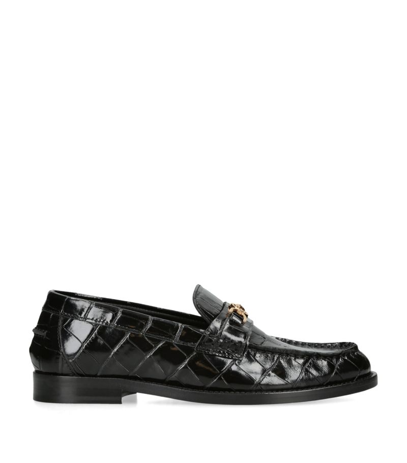 Versace Versace Leather Medusa Loafers