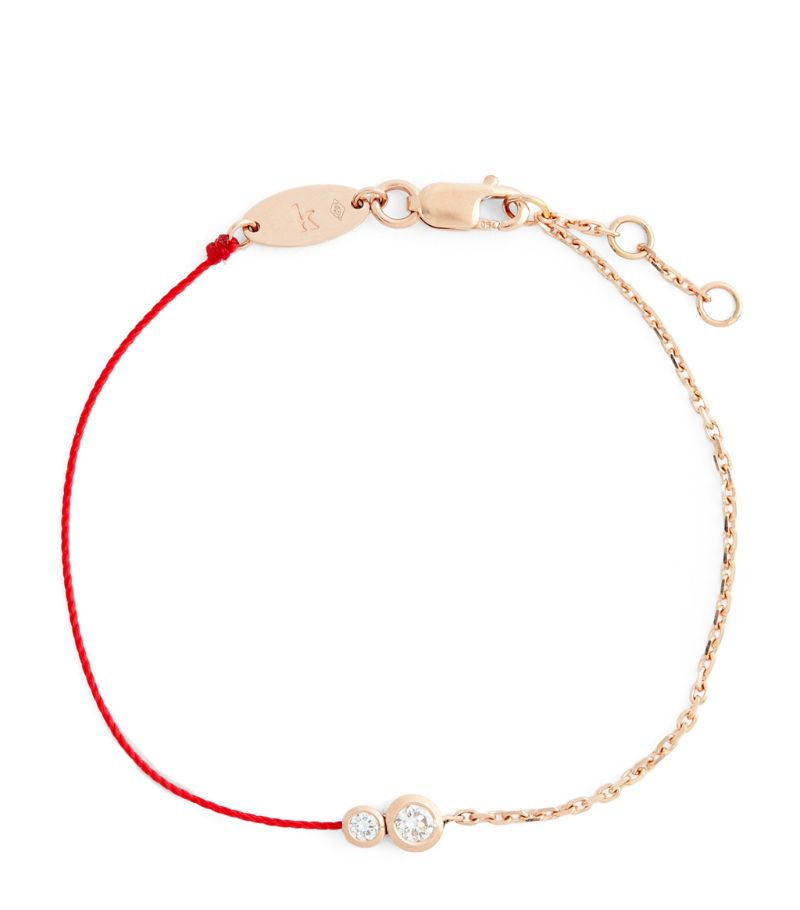 Redline Redline Rose Gold And Diamond Infinite String-Chain Bracelet