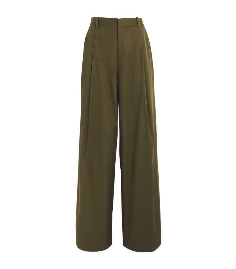 Frame Frame Pleated Wide-Leg Trousers