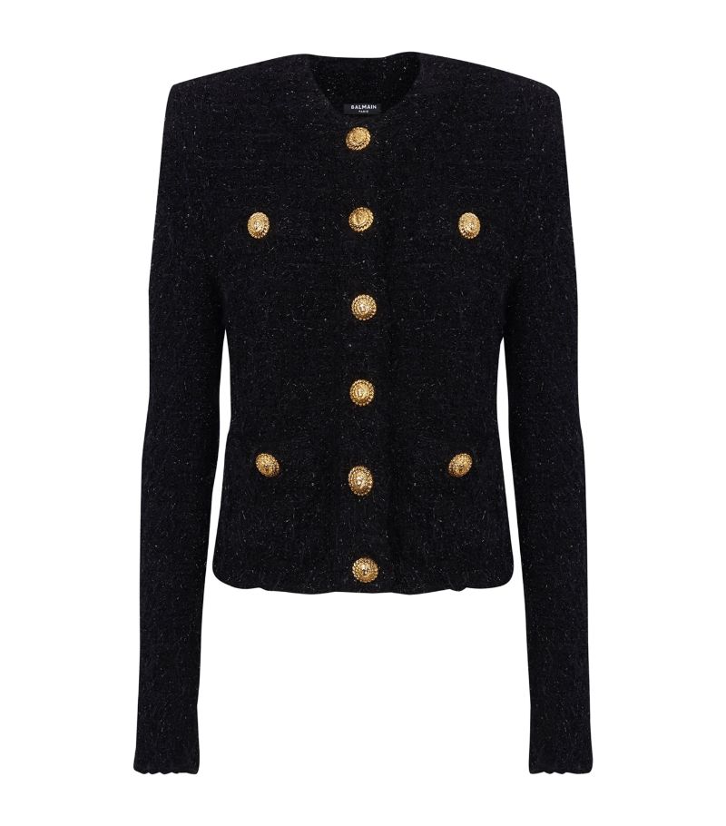 Balmain Balmain Tweed Button-Detail Jacket