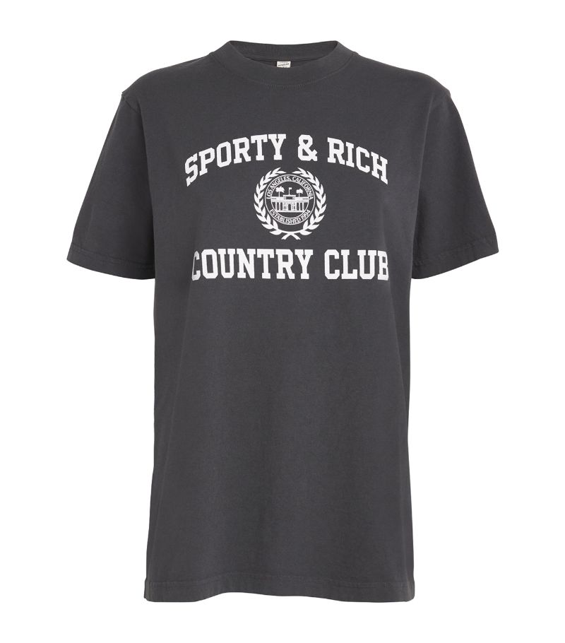 Sporty & Rich Sporty & Rich Varsity Crest T-Shirt