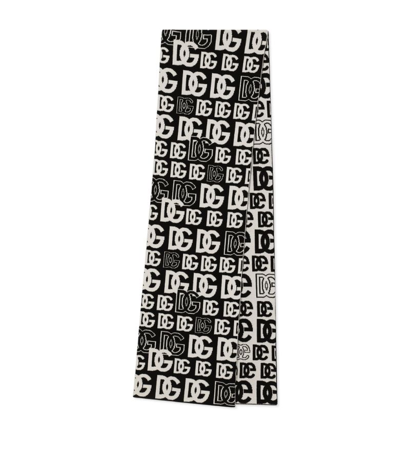 Dolce & Gabbana Dolce & Gabbana Cashmere Dg Logo Scarf